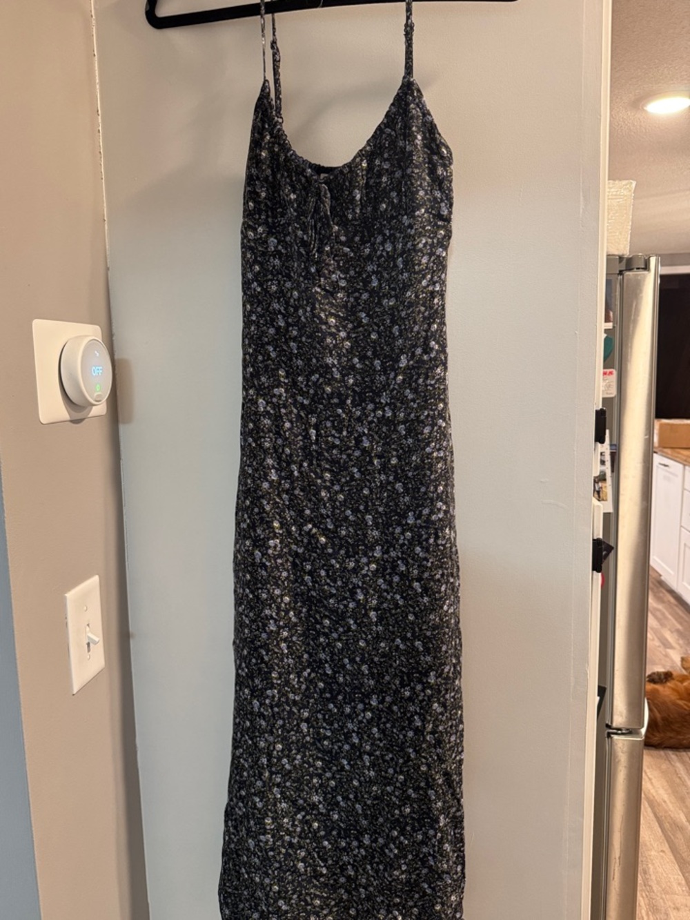 Women's Navy Floral Sun Dress